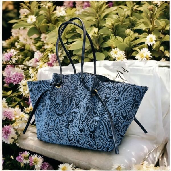 Velvet Printed Sky Bag